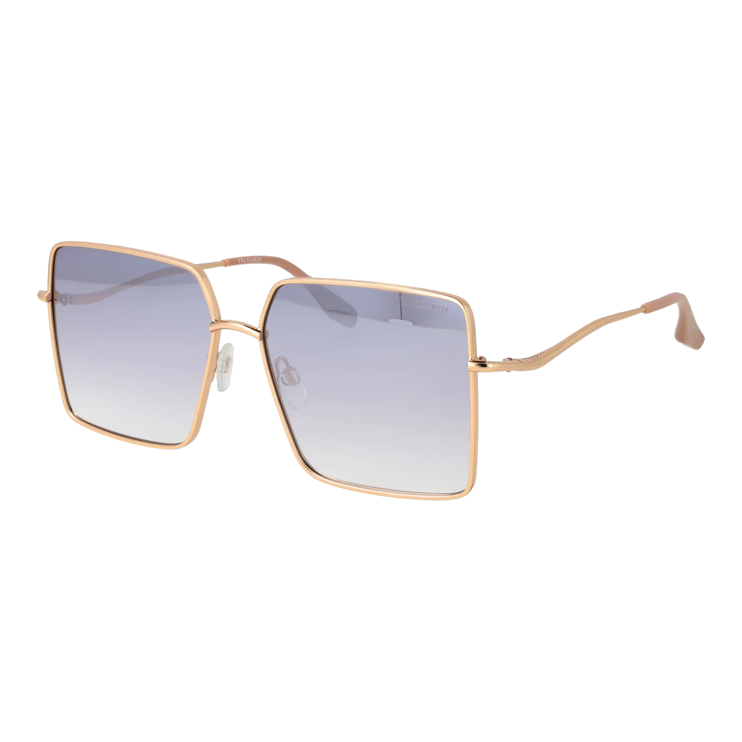 Trussardi Square sunglasses, Stainless steel frame, Trussardi Sunglasses TSW3010 04B 59 – Burghley & Co (Image 1)