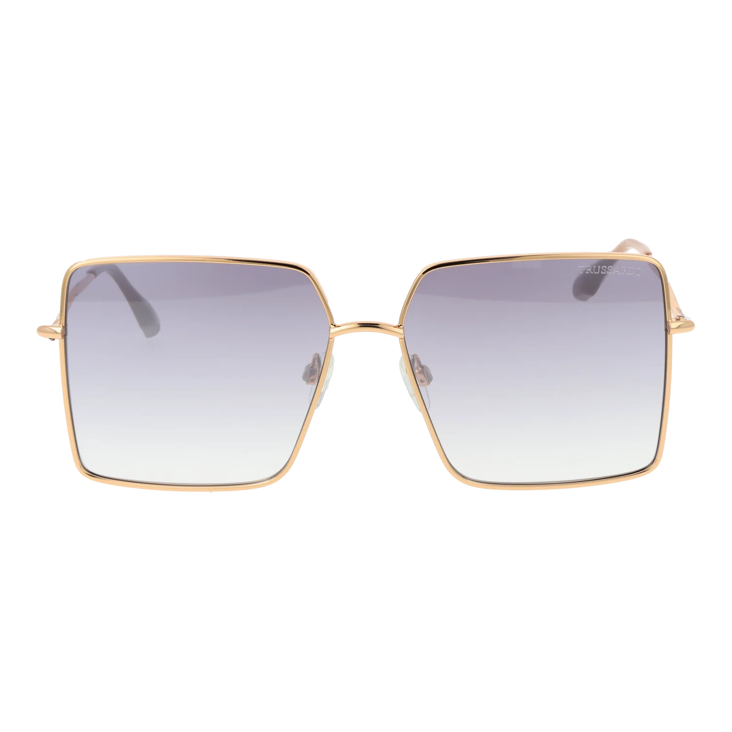 Trussardi Square sunglasses, Stainless steel frame, Trussardi Sunglasses TSW3010 04B 59 – Burghley & Co (Image 2)