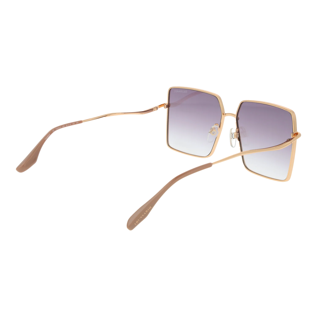 Trussardi Square sunglasses, Stainless steel frame, Trussardi Sunglasses TSW3010 04B 59 – Burghley & Co (Image 3)