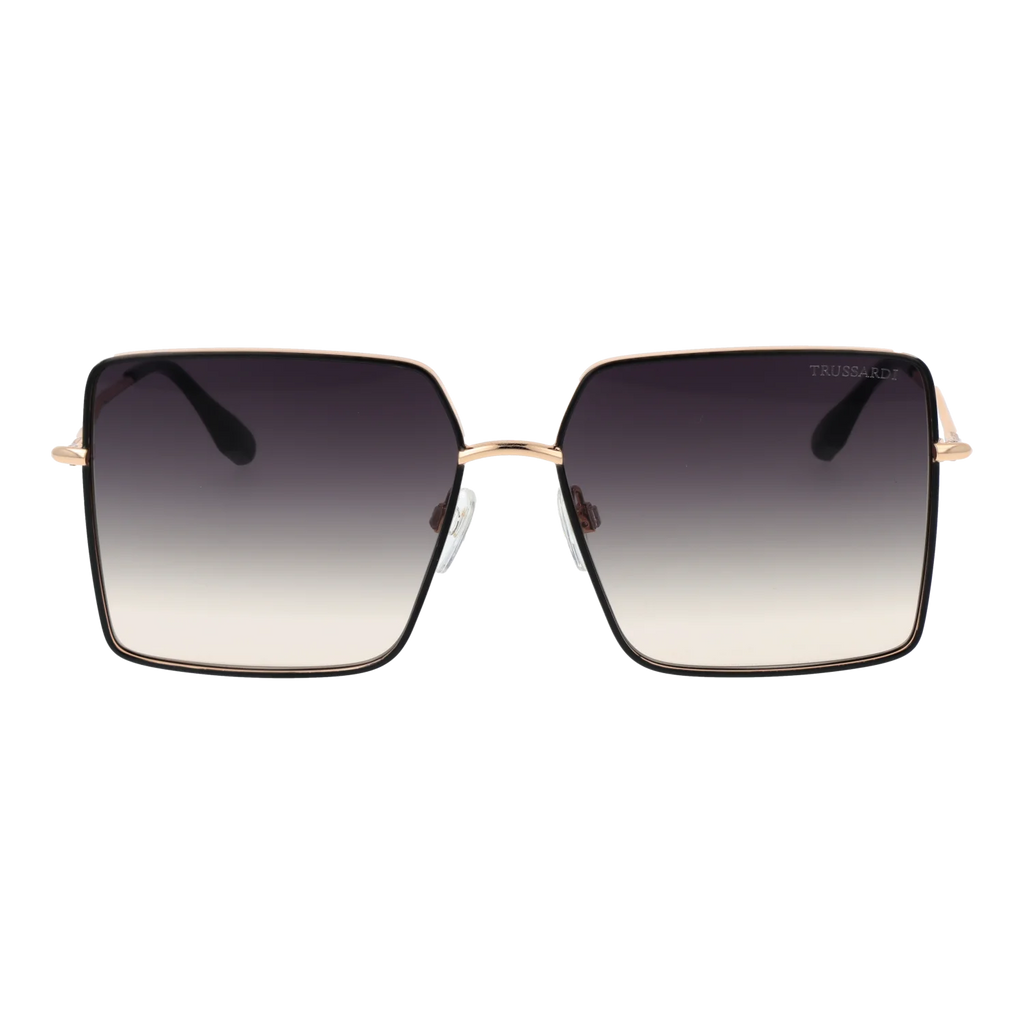 Trussardi Square sunglasses, Stainless steel frame, Trussardi Sunglasses TSW3010 09A 59 – Burghley & Co (Image 2)