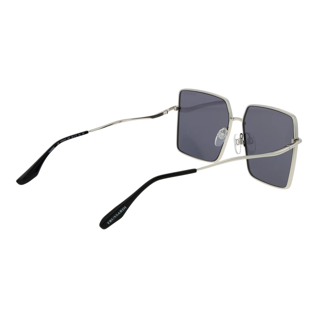 Trussardi Square sunglasses, Stainless steel frame, Trussardi Sunglasses TSW3010 03A 59 – Burghley & Co (Image 3)