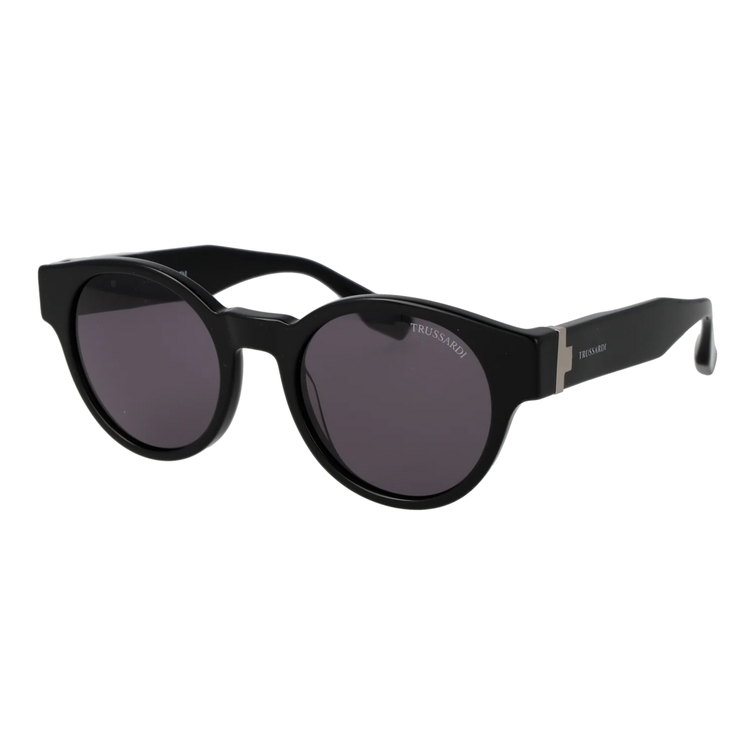Trussardi Round sunglasses, Acetate frame, Trussardi Sunglasses TSM9027 A01 52 – Burghley & Co (Image 1)