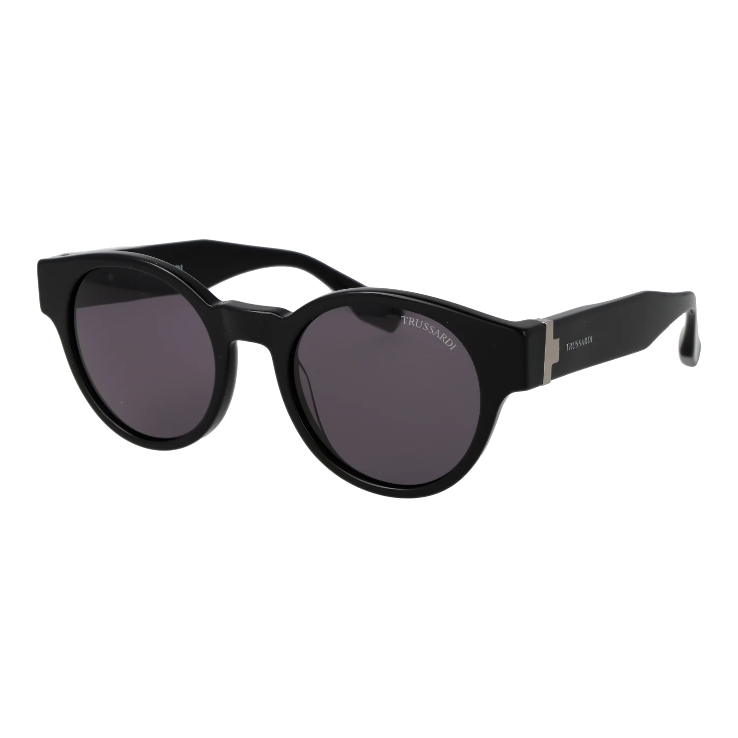 Trussardi Round sunglasses, Acetate frame, Trussardi Sunglasses TSM9027 A01 52 – Burghley & Co (Image 1)
