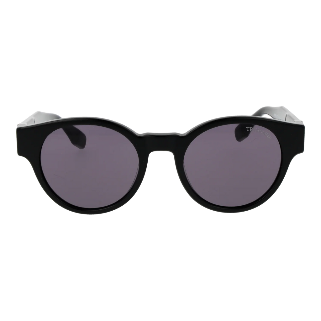 Trussardi Round sunglasses, Acetate frame, Trussardi Sunglasses TSM9027 A01 52 – Burghley & Co (Image 2)