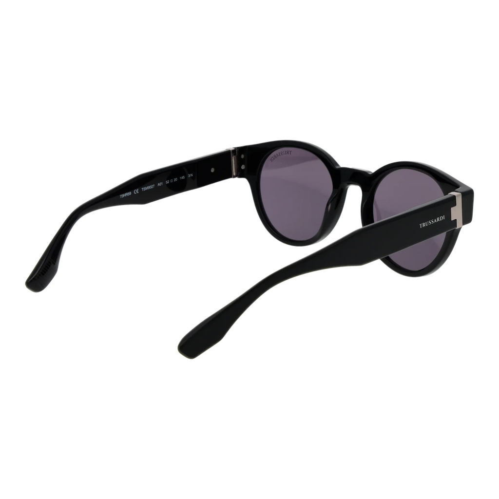 Trussardi Round sunglasses, Acetate frame, Trussardi Sunglasses TSM9027 A01 52 – Burghley & Co (Image 3)