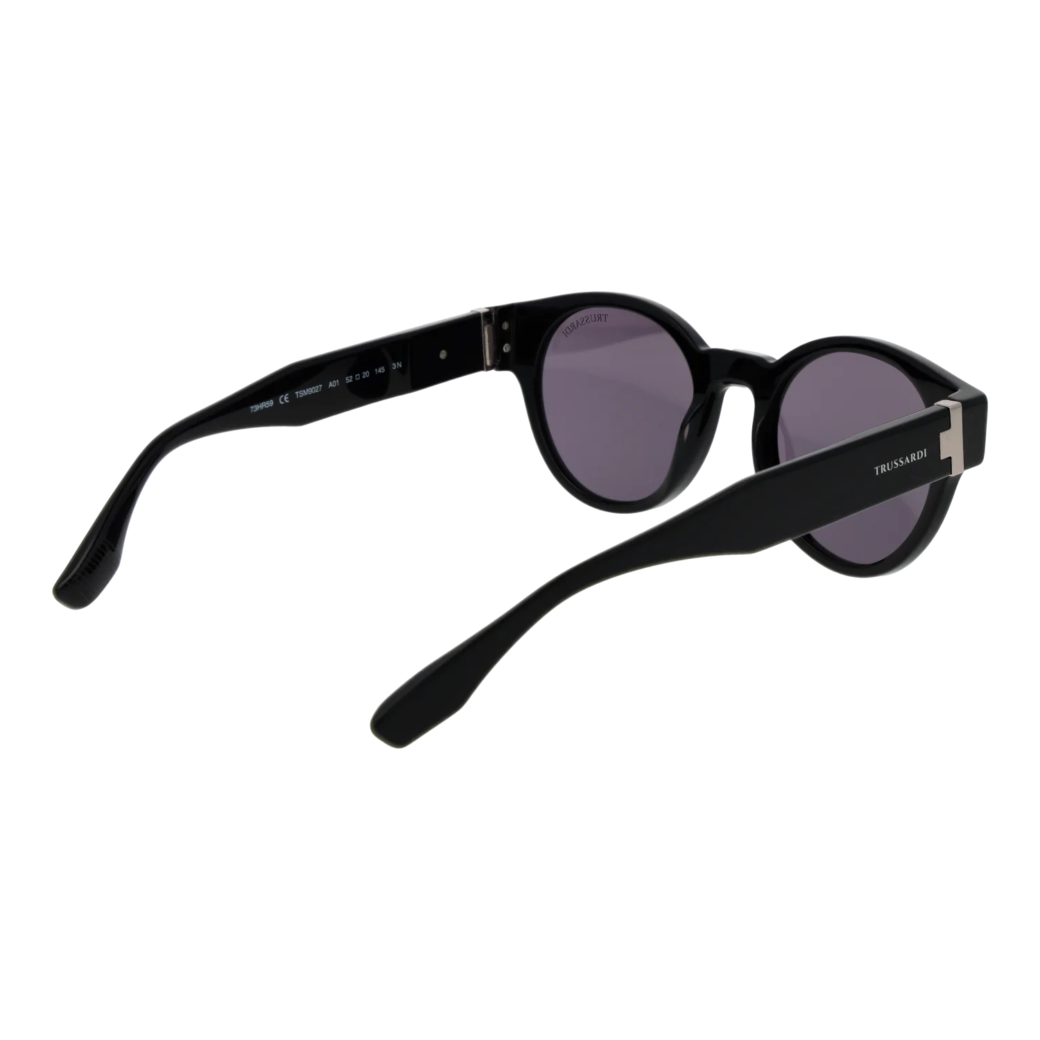 Trussardi Round sunglasses, Acetate frame, Trussardi Sunglasses TSM9027 A01 52 – Burghley & Co (Image 3)