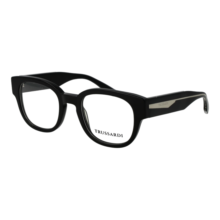 Trussardi glasses, Acetate frame, Trussardi Optical Frames TSU6042 A01 50 – Burghley & Co (Image 1)