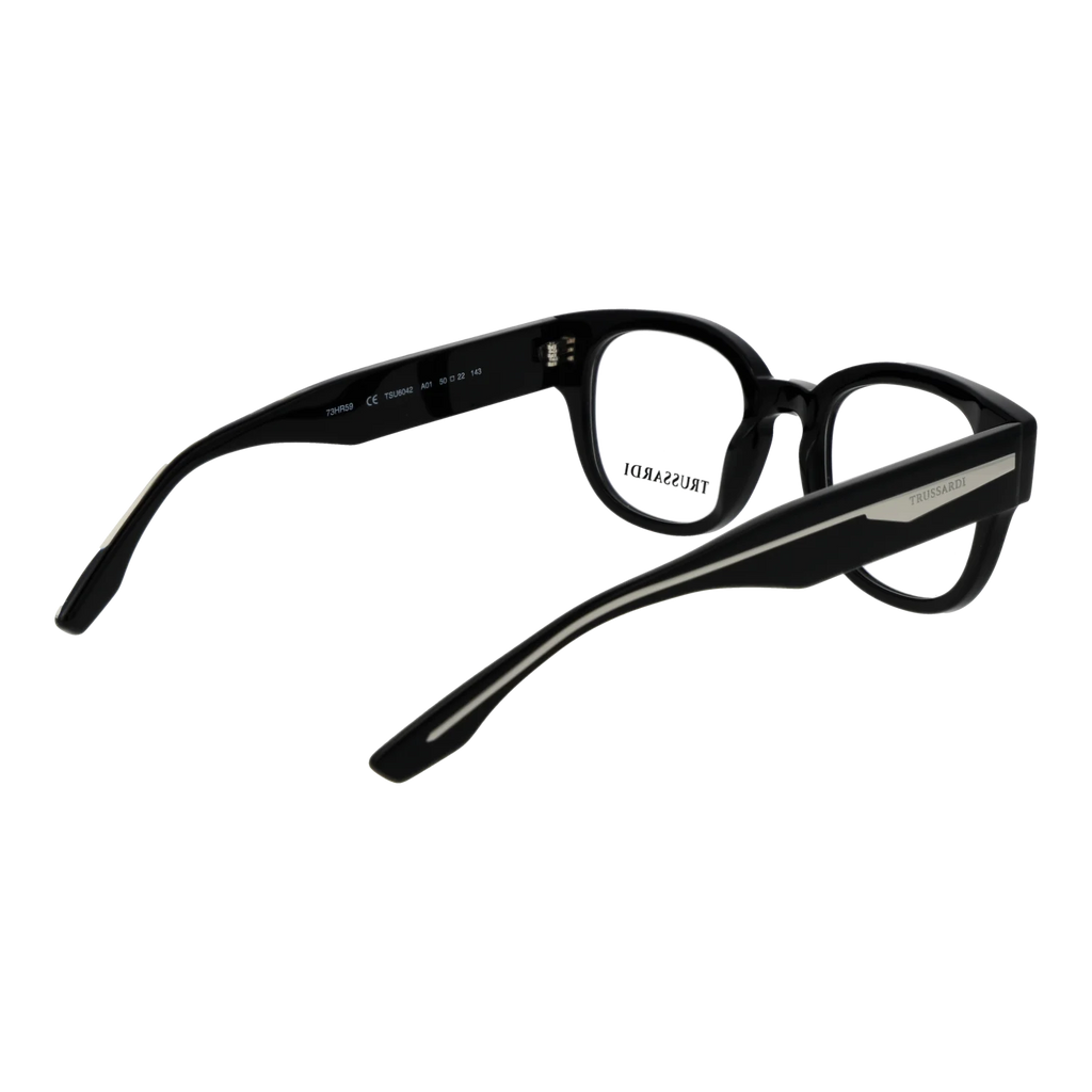Trussardi glasses, Acetate frame, Trussardi Optical Frames TSU6042 A01 50 – Burghley & Co (Image 3)