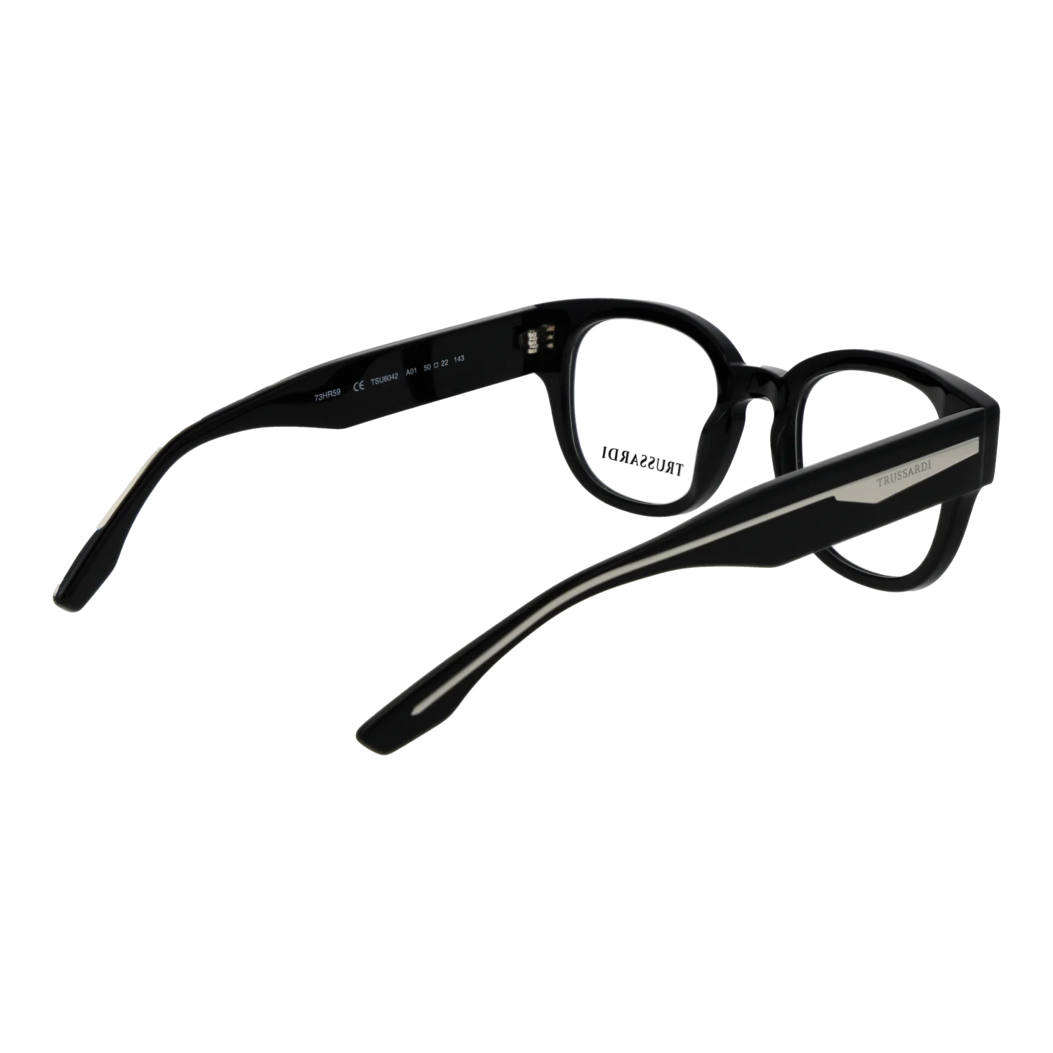 Trussardi glasses, Acetate frame, Trussardi Optical Frames TSU6042 A01 50 – Burghley & Co (Image 3)