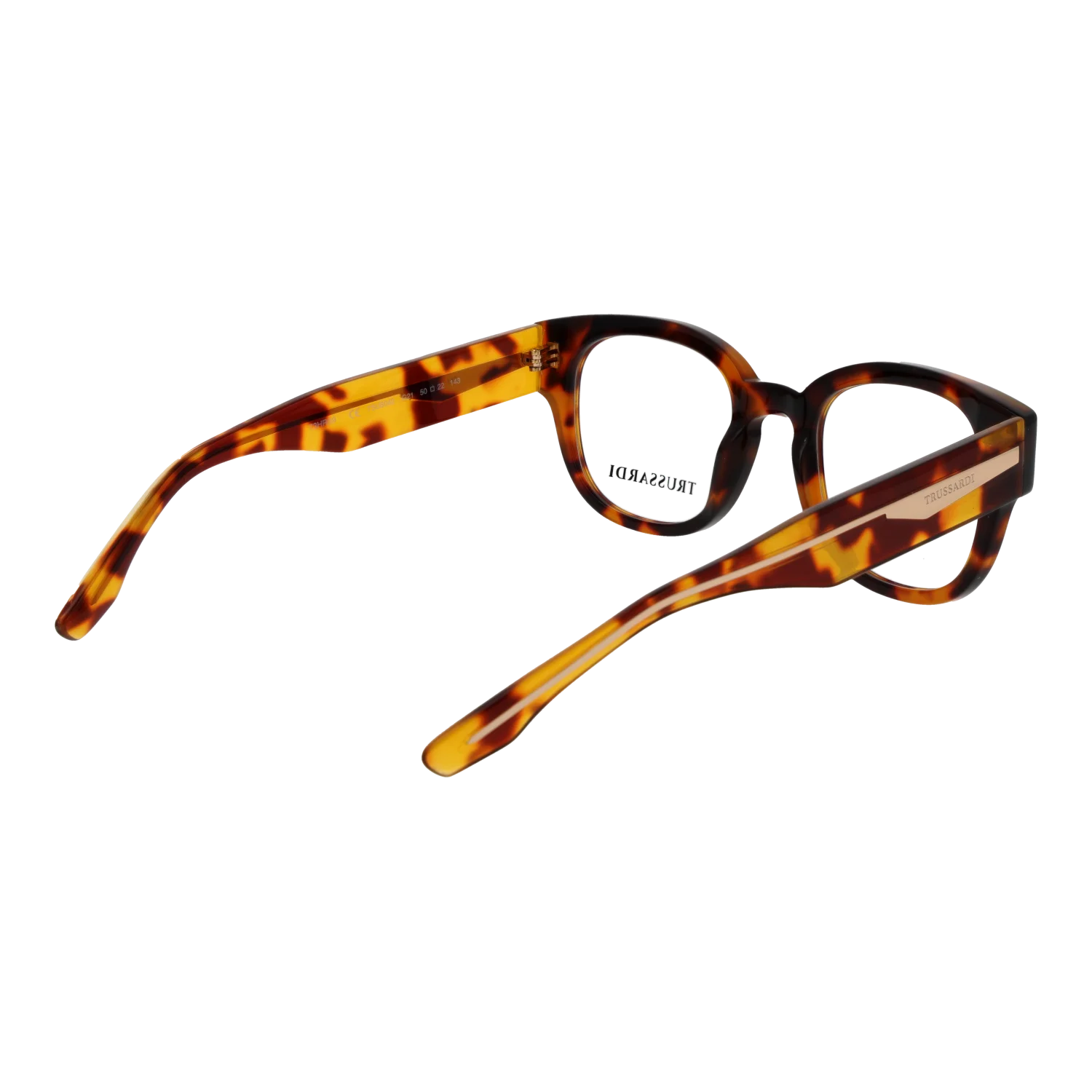 Trussardi Square glasses, Acetate frame, Trussardi Optical Frames TSU6042 G21 50 – Burghley & Co (Image 3)