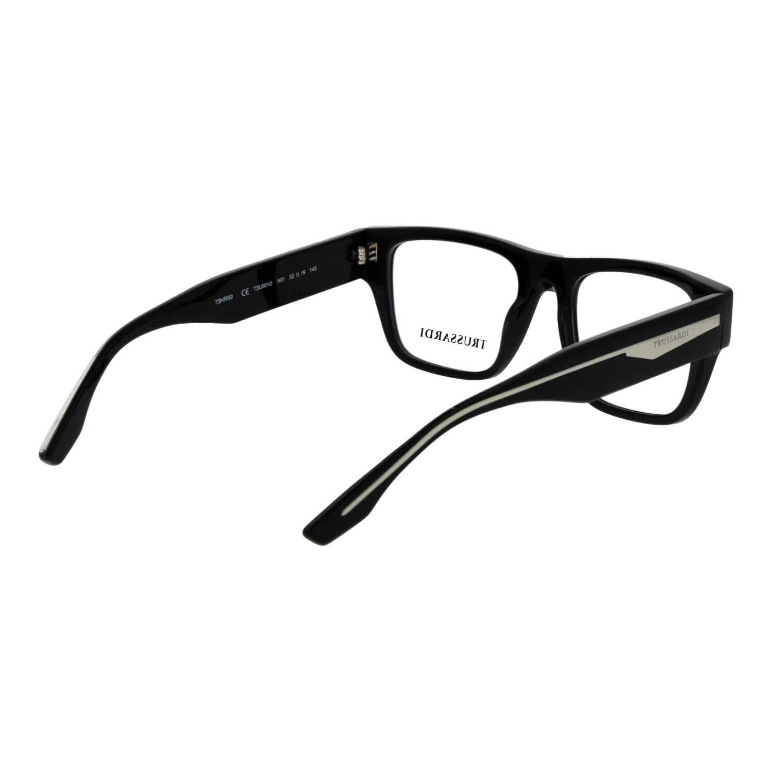 Trussardi Square glasses, Acetate frame, Trussardi Optical Frames TSU6043 A01 52 – Burghley & Co (Image 3)