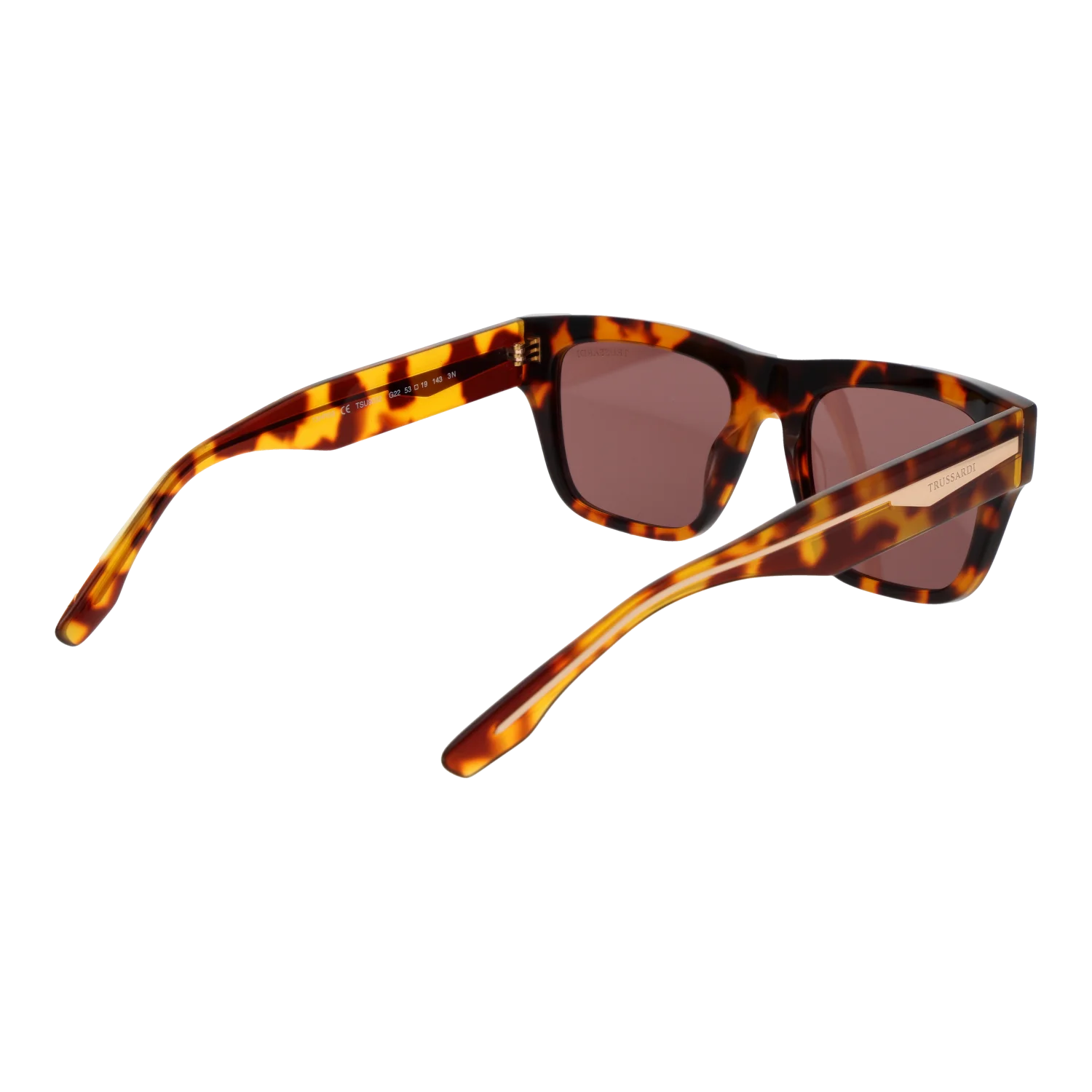Trussardi Square sunglasses, Acetate frame, Trussardi Sunglasses TSU9032 G22 53 – Burghley & Co (Image 3)