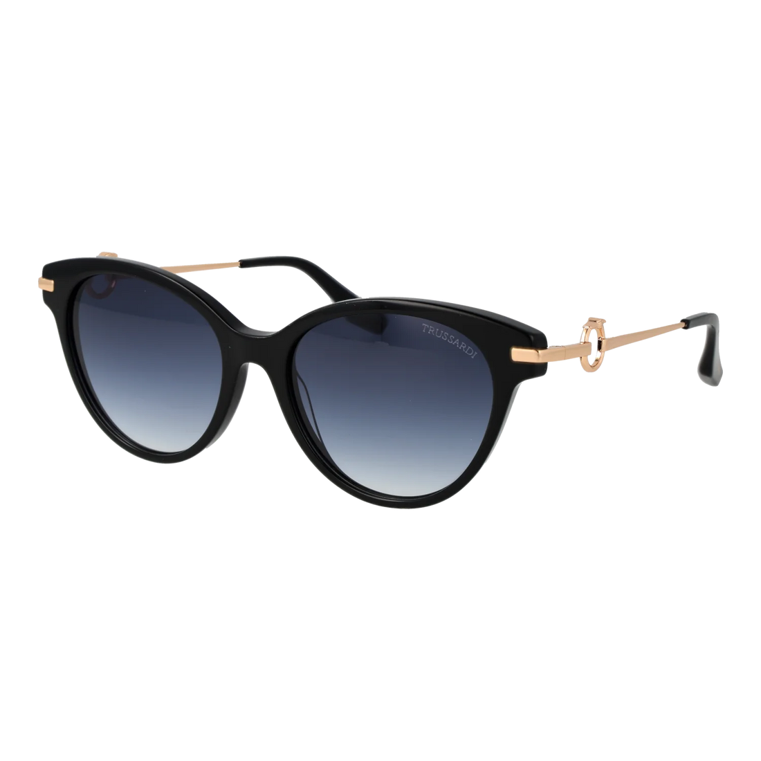 Trussardi sunglasses, Acetate frame, Trussardi Sunglasses TSW9025 A01 55 – Burghley & Co (Image 1)