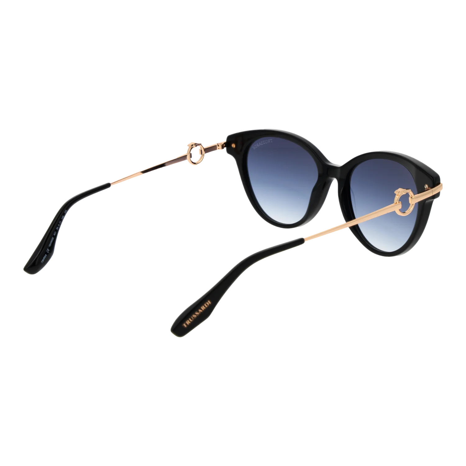 Trussardi sunglasses, Acetate frame, Trussardi Sunglasses TSW9025 A01 55 – Burghley & Co (Image 3)