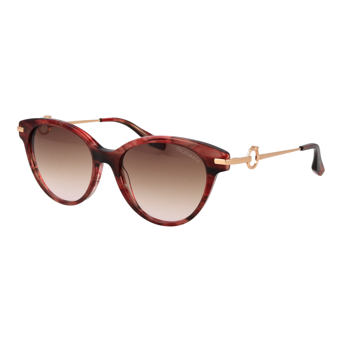 Trussardi Round sunglasses, Acetate frame, Trussardi Sunglasses TSW9025 E03 55 – Burghley & Co (Image 1)