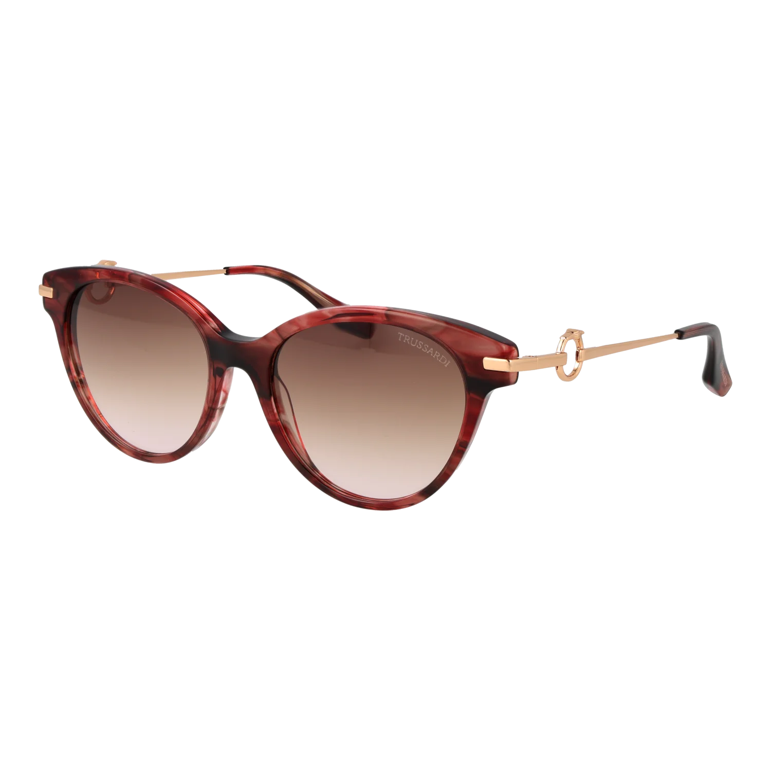 Trussardi Round sunglasses, Acetate frame, Trussardi Sunglasses TSW9025 E03 55 – Burghley & Co (Image 1)