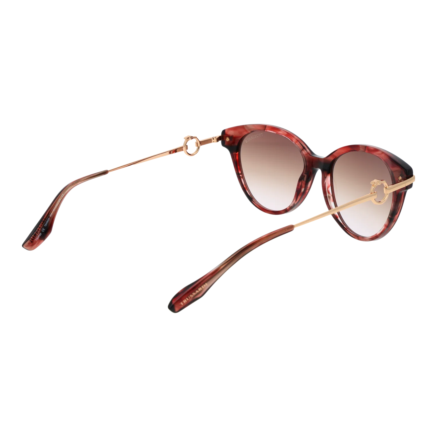 Trussardi Round sunglasses, Acetate frame, Trussardi Sunglasses TSW9025 E03 55 – Burghley & Co (Image 3)