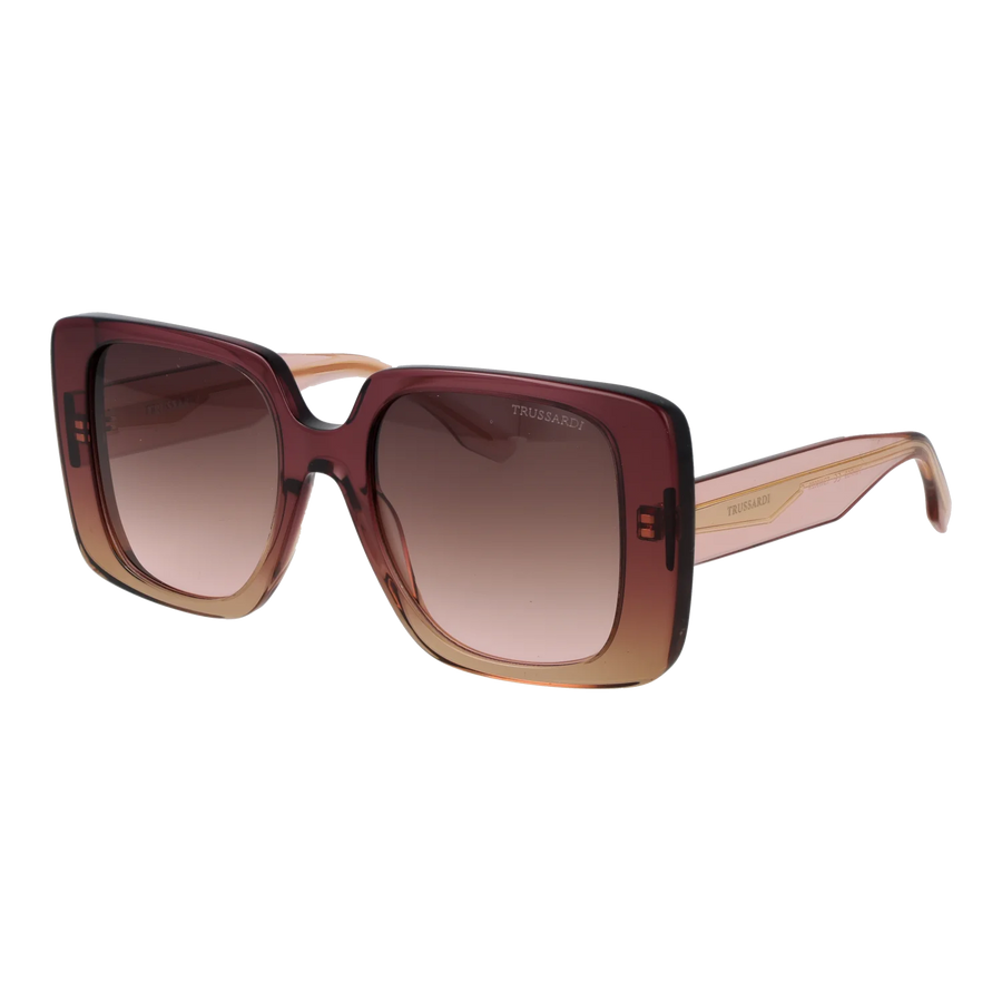 Trussardi Square sunglasses, Acetate frame, Trussardi Sunglasses TSW9029 C01 53 – Burghley & Co (Image 1)