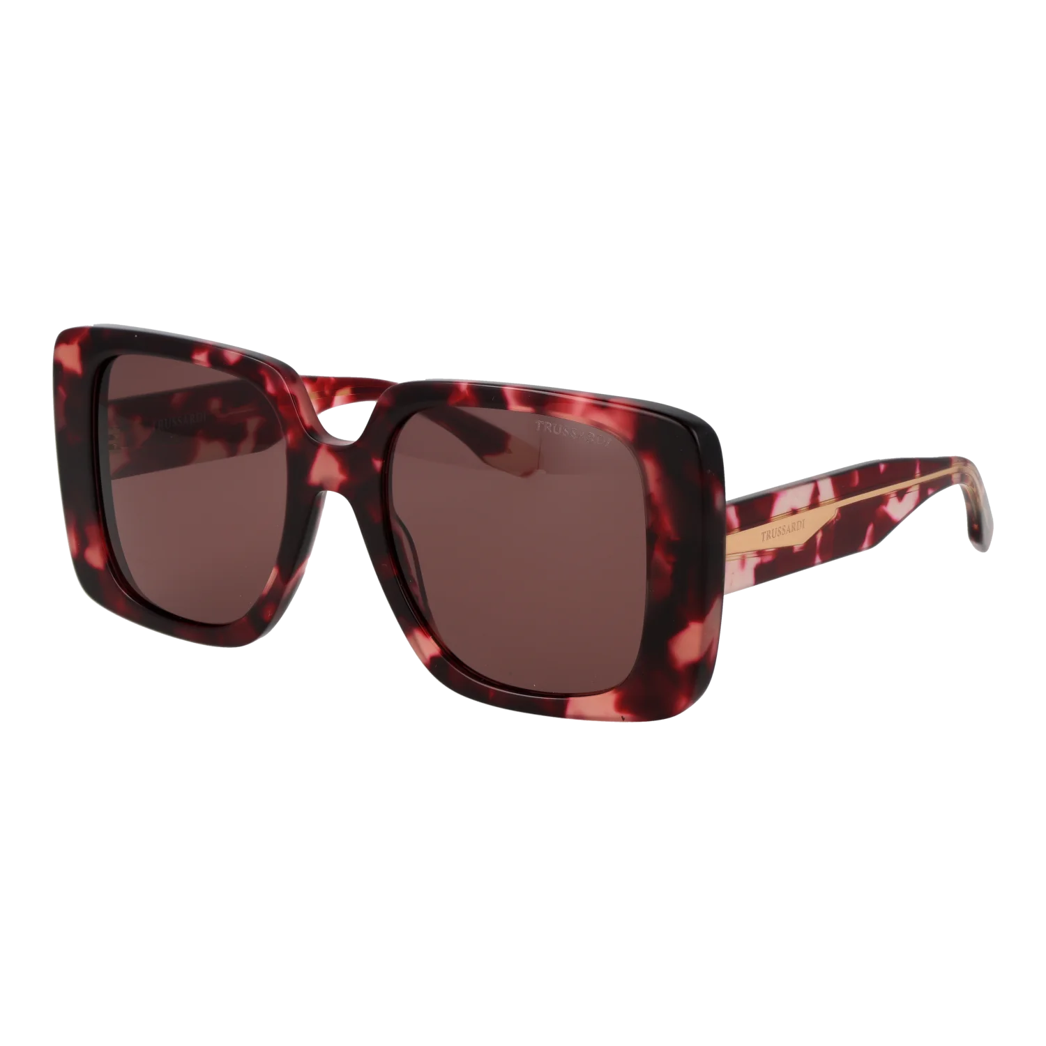 Trussardi Square sunglasses, Acetate frame, Trussardi Sunglasses TSW9029 G21 53 – Burghley & Co (Image 1)