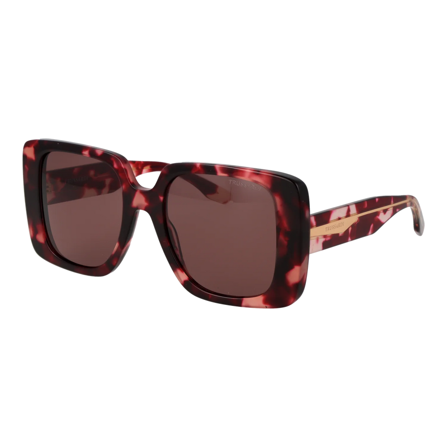 Trussardi Square sunglasses, Acetate frame, Trussardi Sunglasses TSW9029 G21 53 – Burghley & Co (Image 1)