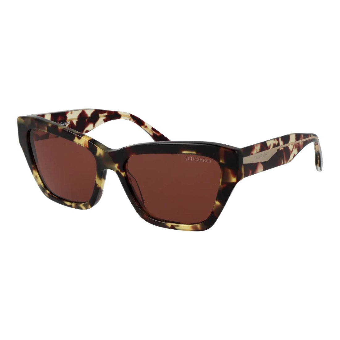 Trussardi Cat-eye sunglasses, Acetate frame, Trussardi Sunglasses TSW9030 G21 57 – Burghley & Co (Image 1)