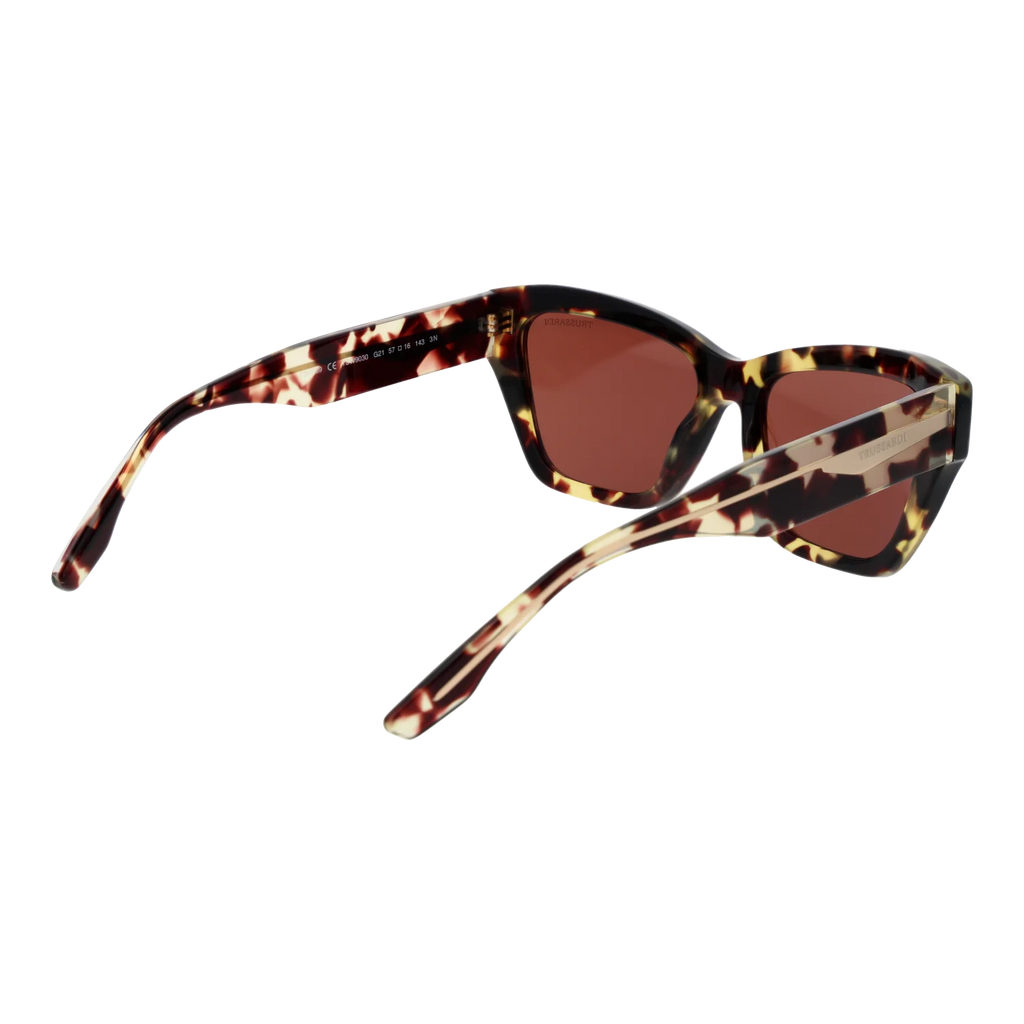 Trussardi Cat-eye sunglasses, Acetate frame, Trussardi Sunglasses TSW9030 G21 57 – Burghley & Co (Image 3)