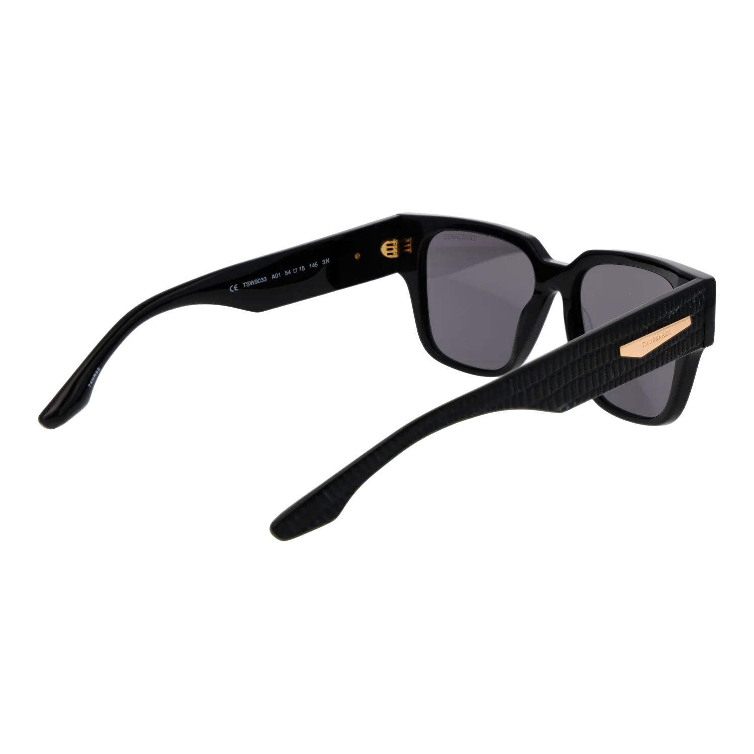 Trussardi Square sunglasses, Acetate frame, Trussardi Sunglasses TSW9033 A01 54 – Burghley & Co (Image 3)