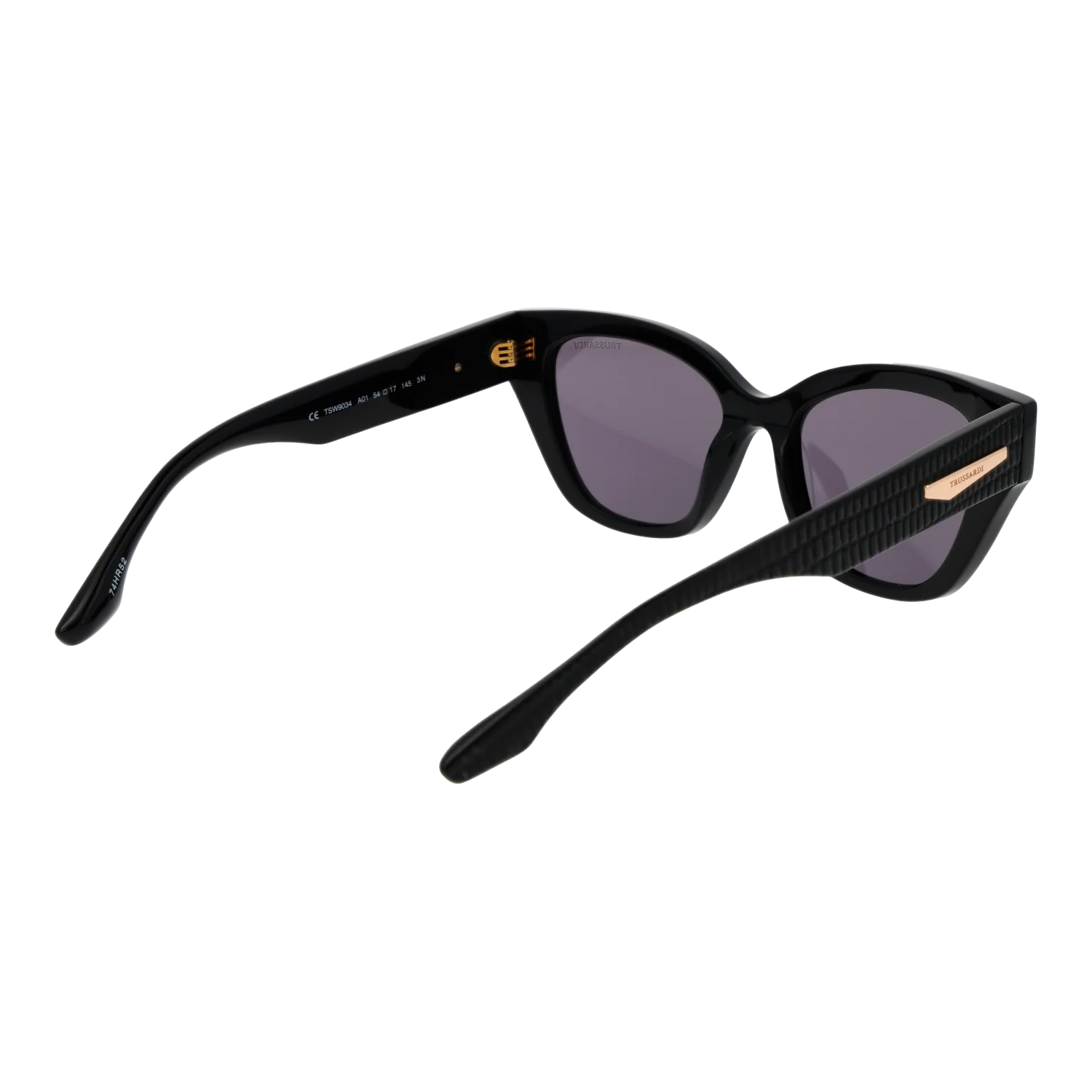 Trussardi Cat-eye sunglasses, Acetate frame, Trussardi Sunglasses TSW9034 A01 54 – Burghley & Co (Image 3)