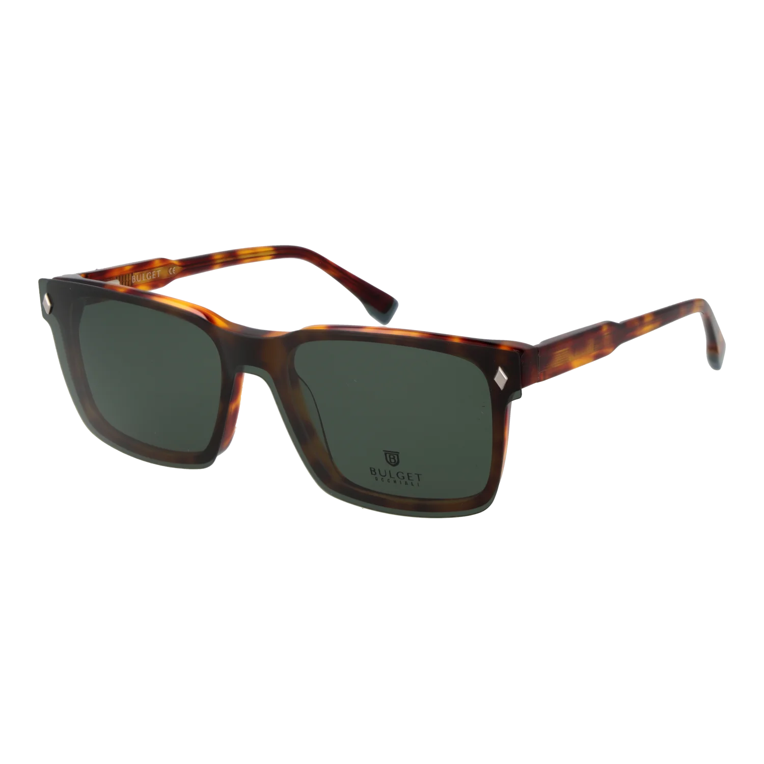 Bulget sunglasses, Bulget Frames with Sunglasses-Clips BG6550MG G21 54 & BG6550MG G21G 54 – Burghley & Co (Image 1)