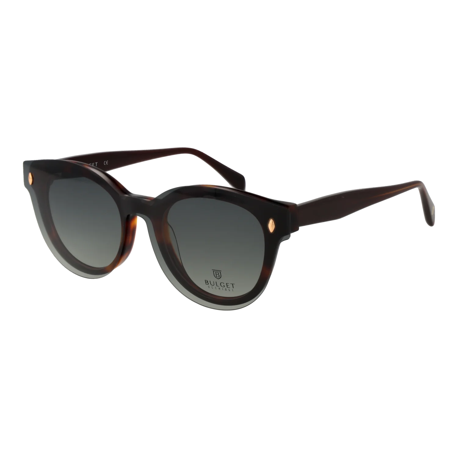 Bulget sunglasses, Bulget Frames with Sunglasses-Clips BG6561G G21 49 & BG6561 G21G 49 – Burghley & Co (Image 1)