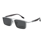 Trussardi Rectangle sunglasses, Titanium frame, Trussardi Frames with Sunglasses-Clips TSM1047GT 03A 54 & TSM1047GT 03AG 54 – Burghley & Co…