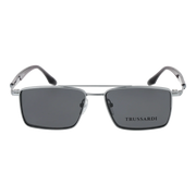 Trussardi Rectangle sunglasses, Titanium frame, Trussardi Frames with Sunglasses-Clips TSM1047GT 03A 54 & TSM1047GT 03AG 54 – Burghley & Co…