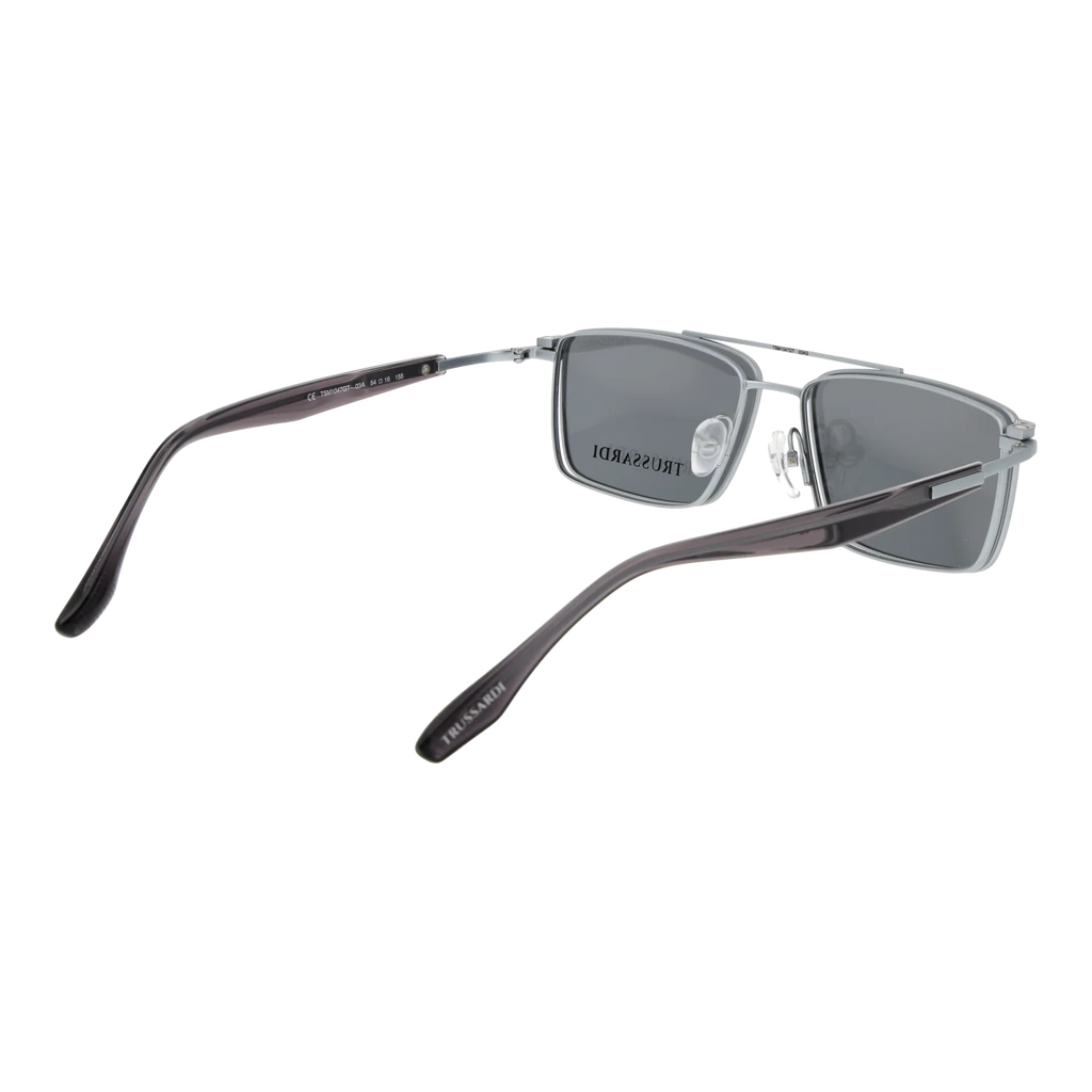 Trussardi Rectangle sunglasses, Titanium frame, Trussardi Frames with Sunglasses-Clips TSM1047GT 03A 54 & TSM1047GT 03AG 54 – Burghley & Co…