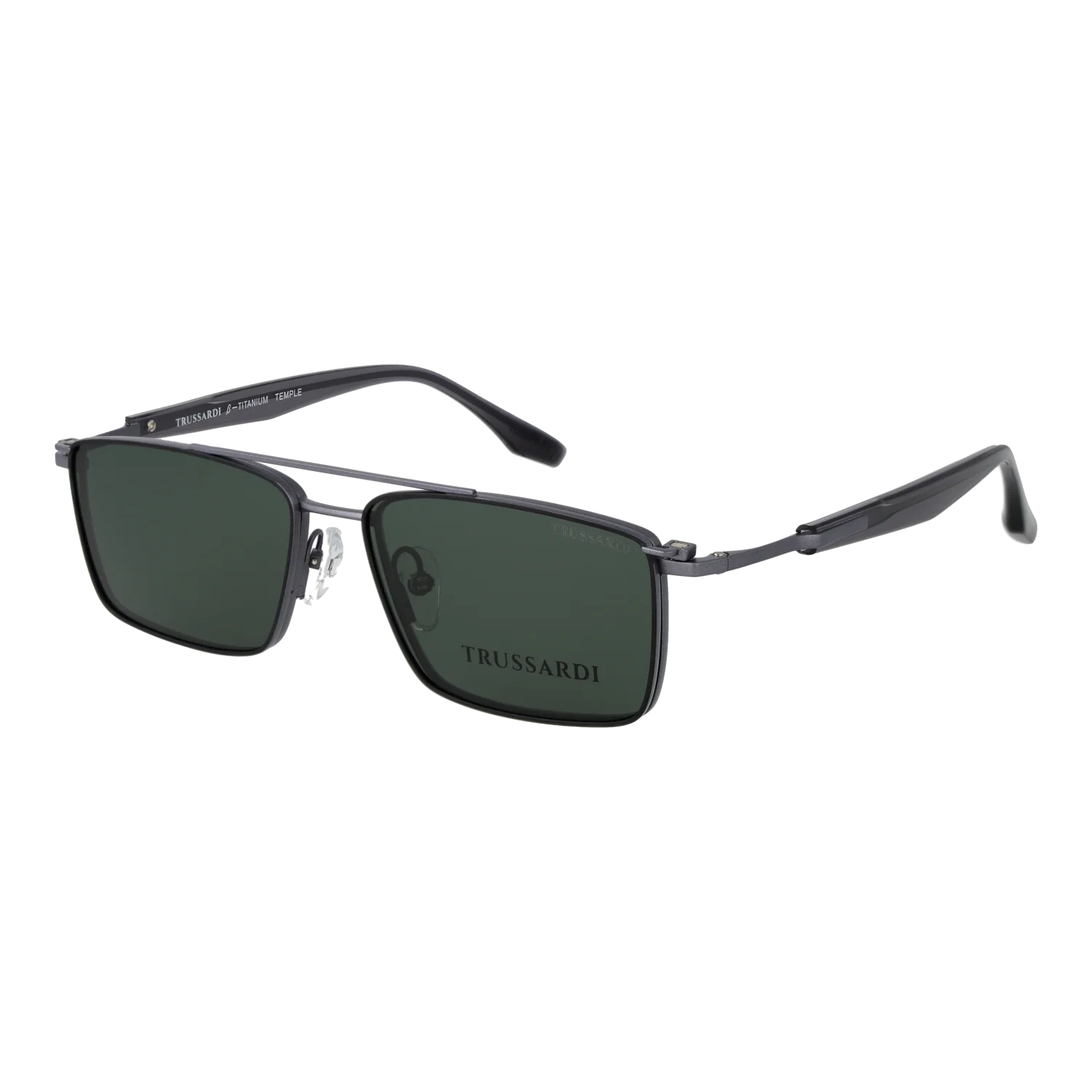 Trussardi sunglasses, Trussardi Frames with Sunglasses-Clips TSM1047GT 09A 54 & TSM1047GT 09AG 54 – Burghley & Co (Image 4)