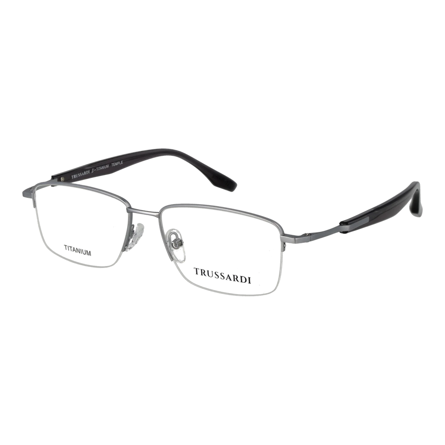 Trussardi Square glasses, Titanium frame, Trussardi Optical Frames TSM1050T 03A 55 – Burghley & Co (Image 1)