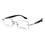 Trussardi Rectangle glasses, Stainless steel frame, Trussardi Optical Frames TSM1051T 03A 54 – Burghley & Co (Image 1)
