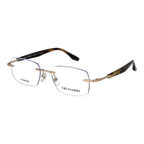 Trussardi Rectangle glasses, Stainless steel frame, Trussardi Optical Frames TSM1051T 04A 54 – Burghley & Co (Image 1)