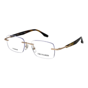 Trussardi Rectangle glasses, Stainless steel frame, Trussardi Optical Frames TSM1051T 04A 54 – Burghley & Co (Image 1)