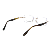 Trussardi Rectangle glasses, Stainless steel frame, Trussardi Optical Frames TSM1051T 04A 54 – Burghley & Co (Image 3)