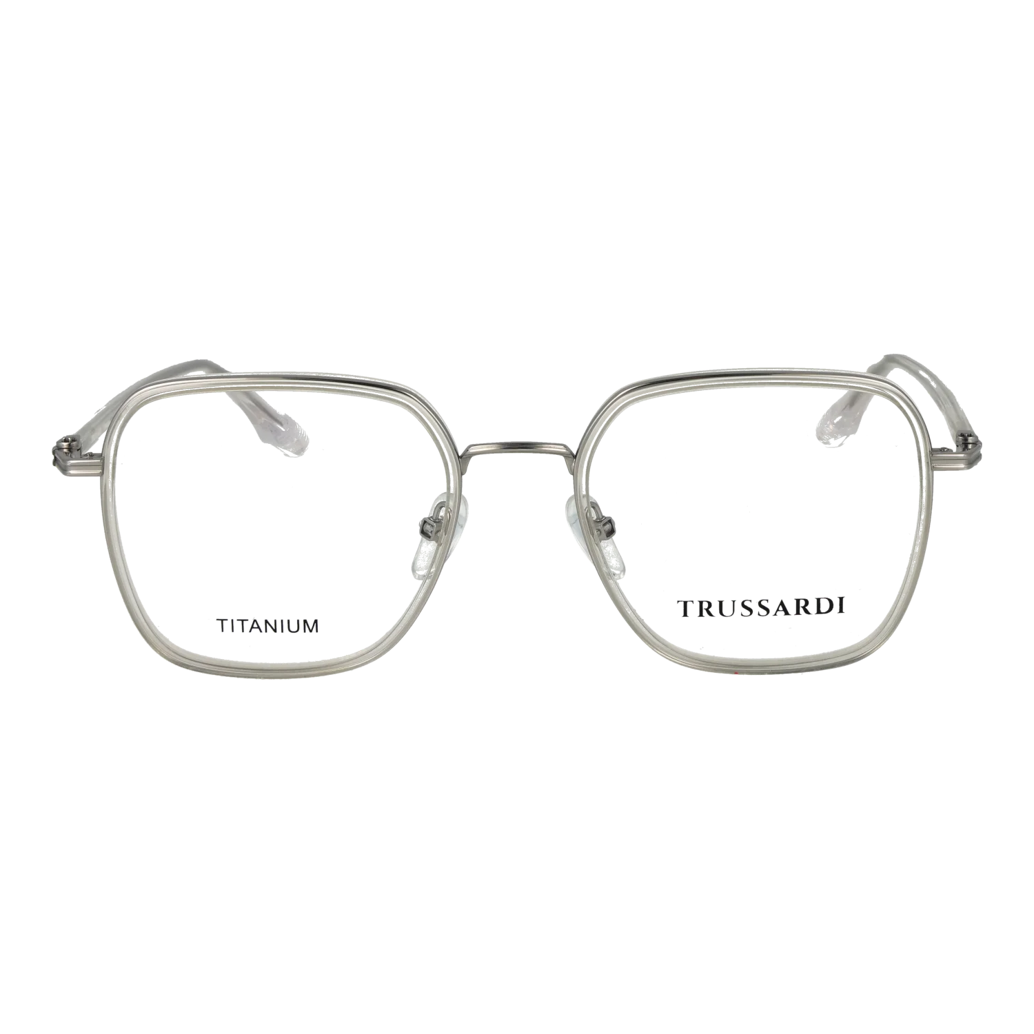 Trussardi Square glasses, Titanium frame, Trussardi Optical Frames TSU1020T T02 52 – Burghley & Co (Image 2)