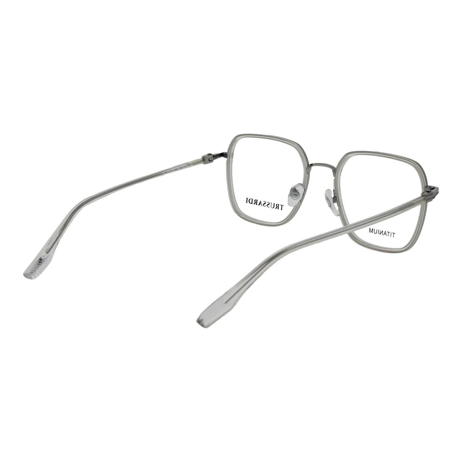 Trussardi Square glasses, Titanium frame, Trussardi Optical Frames TSU1020T T02 52 – Burghley & Co (Image 3)