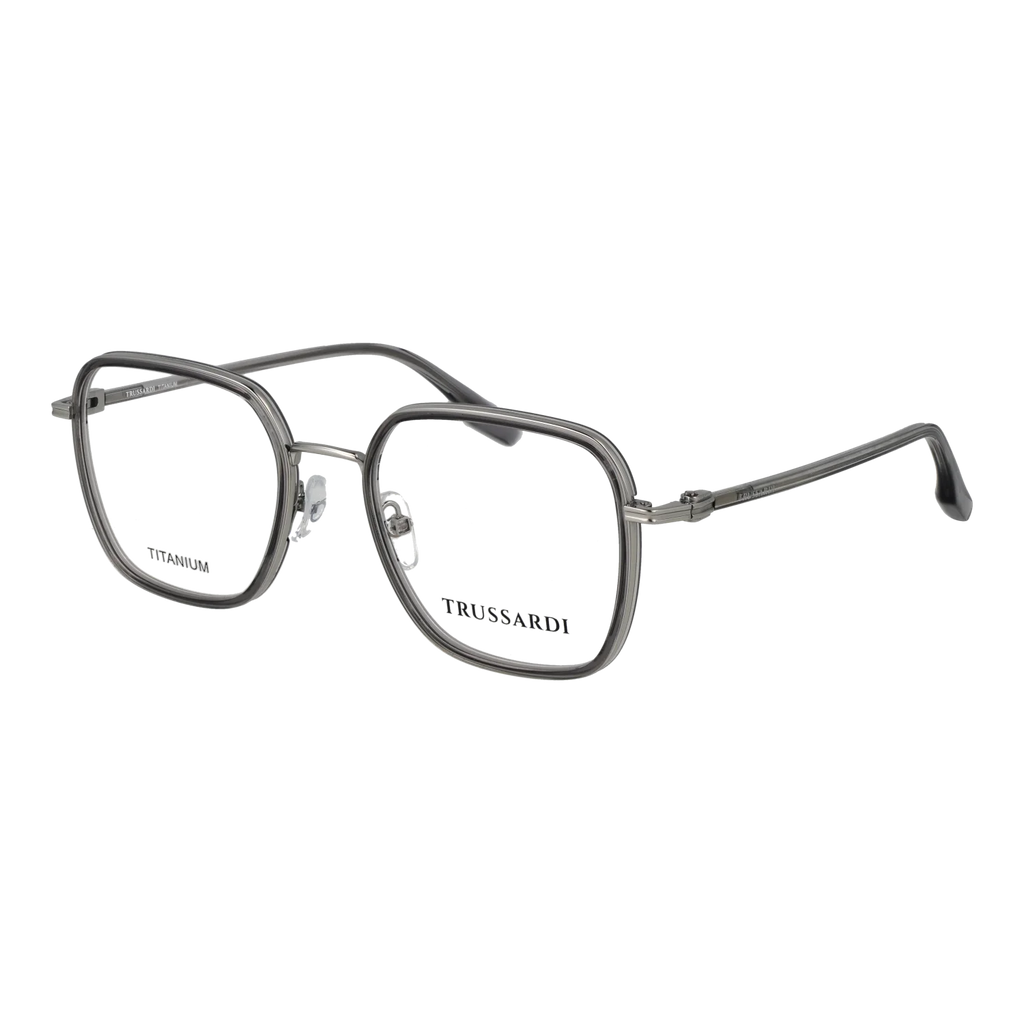 Trussardi Square glasses, Titanium frame, Trussardi Optical Frames TSU1020T T03 52 – Burghley & Co (Image 1)