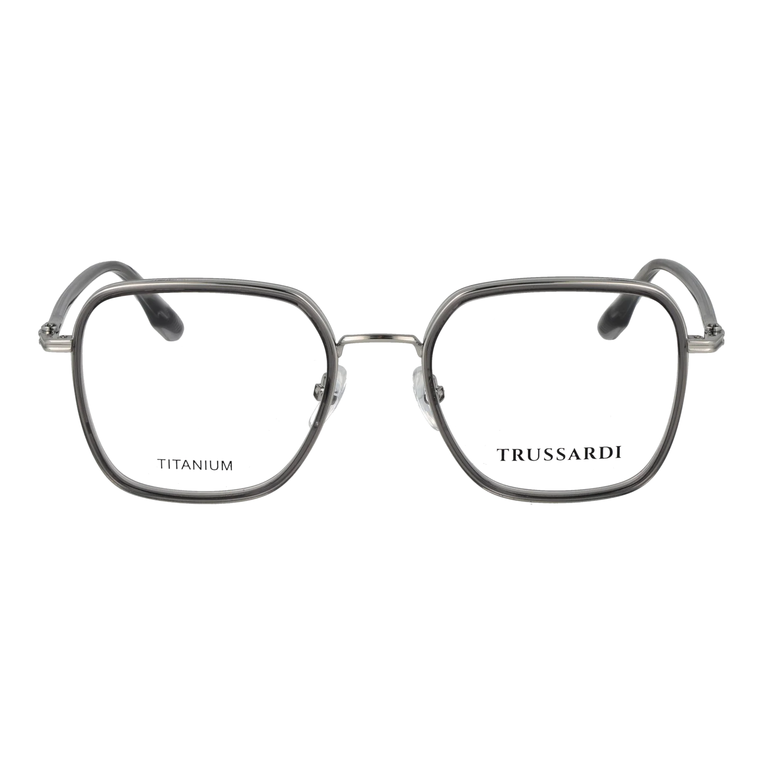Trussardi Square glasses, Titanium frame, Trussardi Optical Frames TSU1020T T03 52 – Burghley & Co (Image 2)
