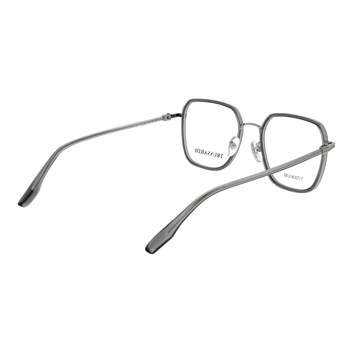 Trussardi Square glasses, Titanium frame, Trussardi Optical Frames TSU1020T T03 52 – Burghley & Co (Image 3)
