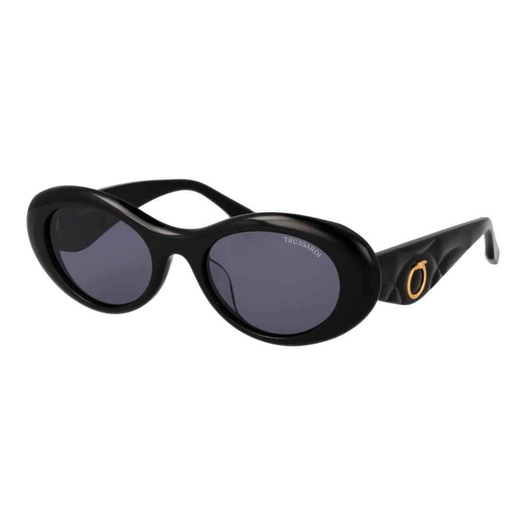 Trussardi Oval sunglasses, Acetate frame, Trussardi Sunglasses TSW9094 A01 53 – Burghley & Co (Image 1)