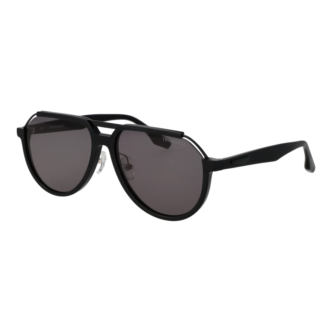 Trussardi Aviator sunglasses, Acetate frame, Trussardi Sunglasses TSM9042 A01 59 – Burghley & Co (Image 1)