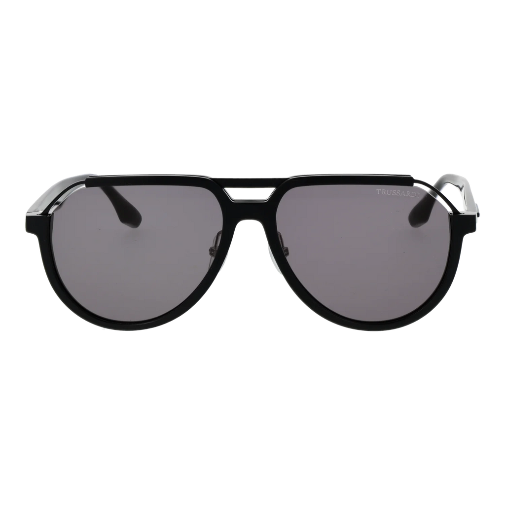 Trussardi Aviator sunglasses, Acetate frame, Trussardi Sunglasses TSM9042 A01 59 – Burghley & Co (Image 2)