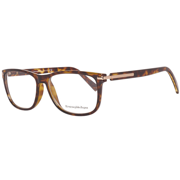 Ermenegildo Zegna Rectangle glasses in Brown with Plastic frame, model Ermenegildo Zegna Optical Frames EZ5005 55052, from Burghley & Co – Luxury eyewear UK