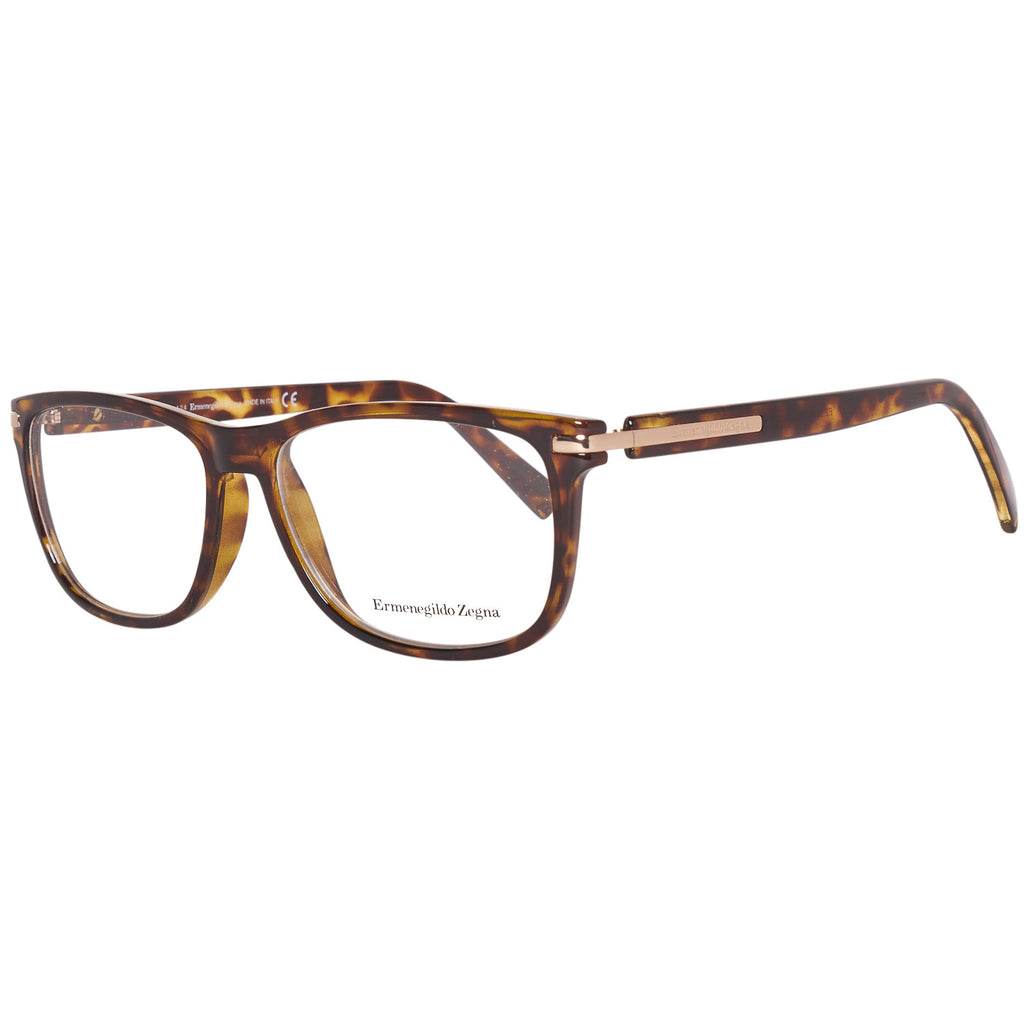 Ermenegildo Zegna Rectangle glasses in Brown with Plastic frame, model Ermenegildo Zegna Optical Frame EZ5005 052 55, from Burghley & Co – Luxury eyewear UK