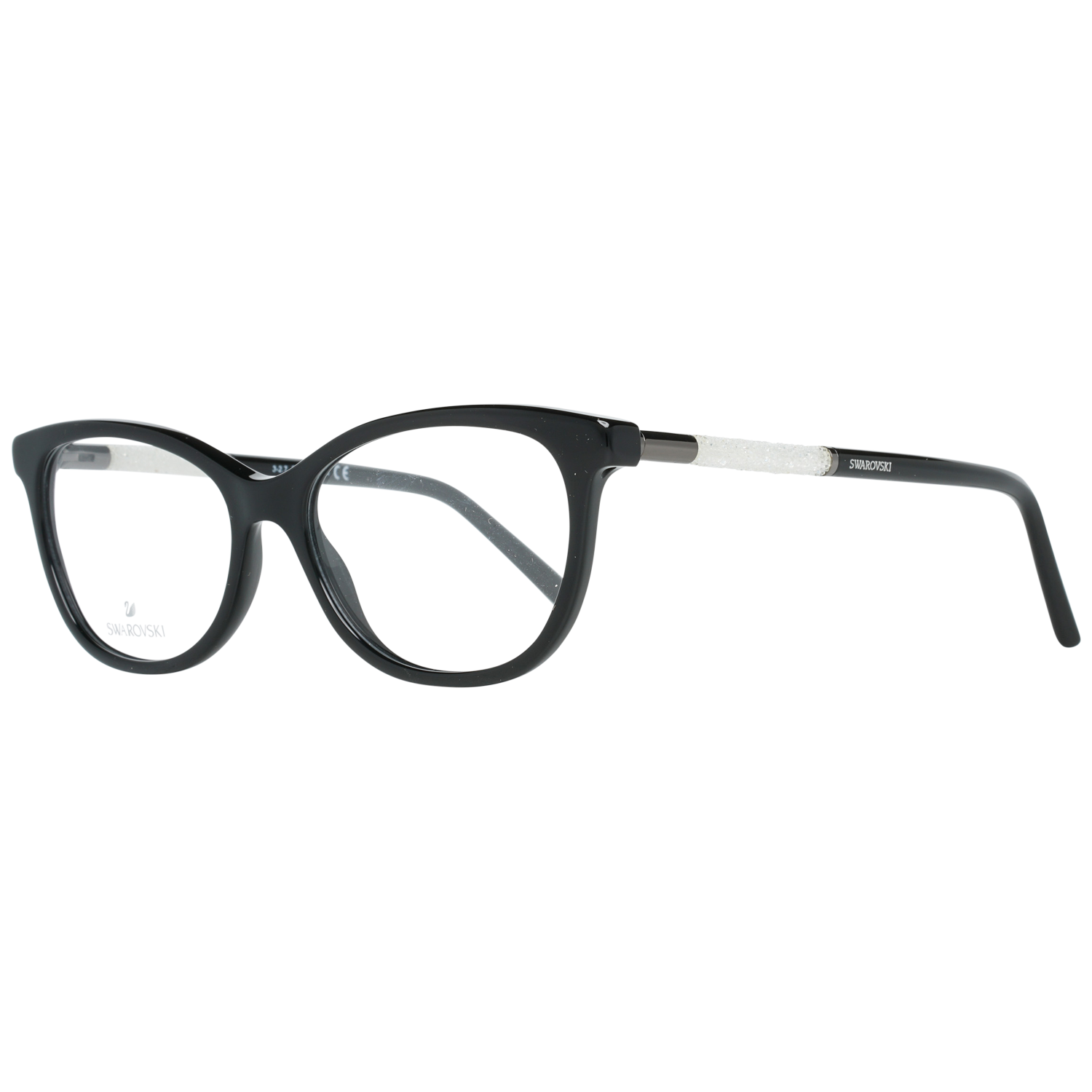Swarovski glasses in Black with Metal frame, model Swarovski Optical Frames SK5211 54001, from Burghley & Co – Luxury eyewear UK